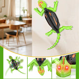 Gecko aux yeux LED sur un mur